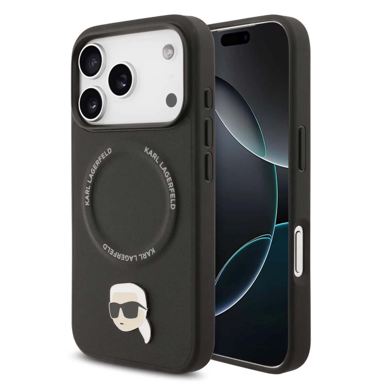 قاب کارل لاگرفلد Karl Lagerfeld تکی با مگ سیف Iphone سری 17